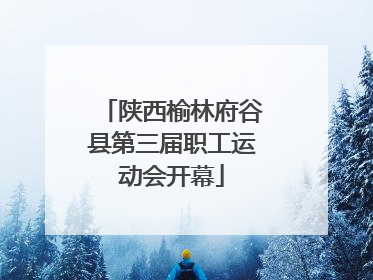 陕西榆林府谷县第三届职工运动会开幕