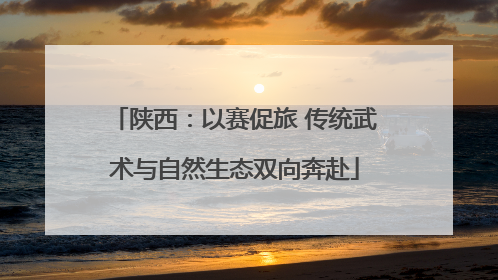 陕西：以赛促旅 传统武术与自然生态双向奔赴