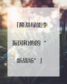 隆基绿能李振国和他的“新战场”