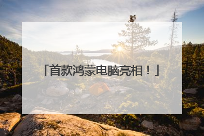 首款鸿蒙电脑亮相！