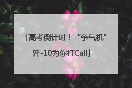 高考倒计时！“争气机”歼-10为你打Call