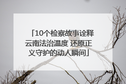 10个检察故事诠释云南法治温度 还原正义守护的动人瞬间