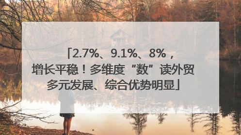2.7%、9.1%、8%，增长平稳！多维度“数”读外贸多元发展、综合优势明显