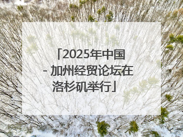 2025年中国－加州经贸论坛在洛杉矶举行