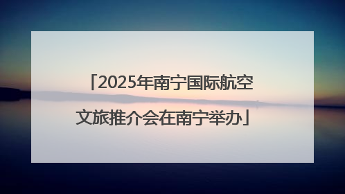 2025年南宁国际航空文旅推介会在南宁举办