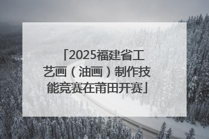 2025福建省工艺画（油画）制作技能竞赛在莆田开赛