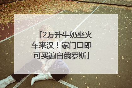 2万升牛奶坐火车来汉！家门口即可买遍白俄罗斯