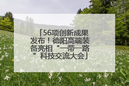 56项创新成果发布！德阳高端装备亮相“一带一路”科技交流大会