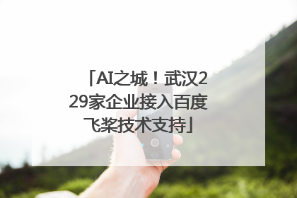 AI之城！武汉229家企业接入百度飞桨技术支持