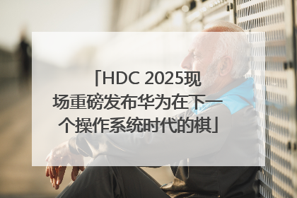 HDC 2025现场重磅发布华为在下一个操作系统时代的棋